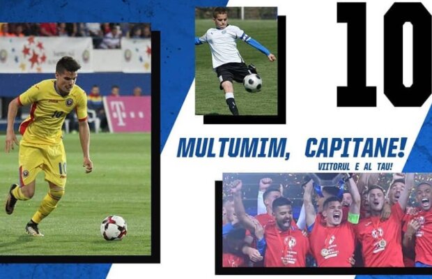 Viitorul, mesaj de despărțire pentru Ianis Hagi: „Milioane de emoții și clipe de neuitat”