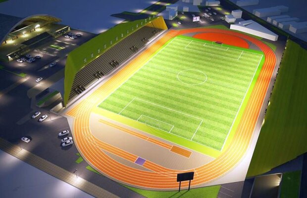 GALERIE FOTO Încă un stadion modern în România! Demolarea vechii arene a început deja