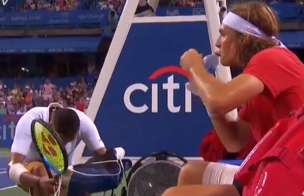 ATP WASHINGTON // VIDEO+FOTO Dramă și momente incredibile în meciul Nick Kyrgios - Stefanos Tsitsipas » Australianul, protagonistul unor noi imagini absurde