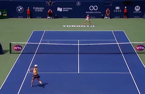 SIMONA HALEP - JENNIFER BRADY // VIDEO Asta e SuperSimona: lovitură perfectă în setul doi cu Brady!