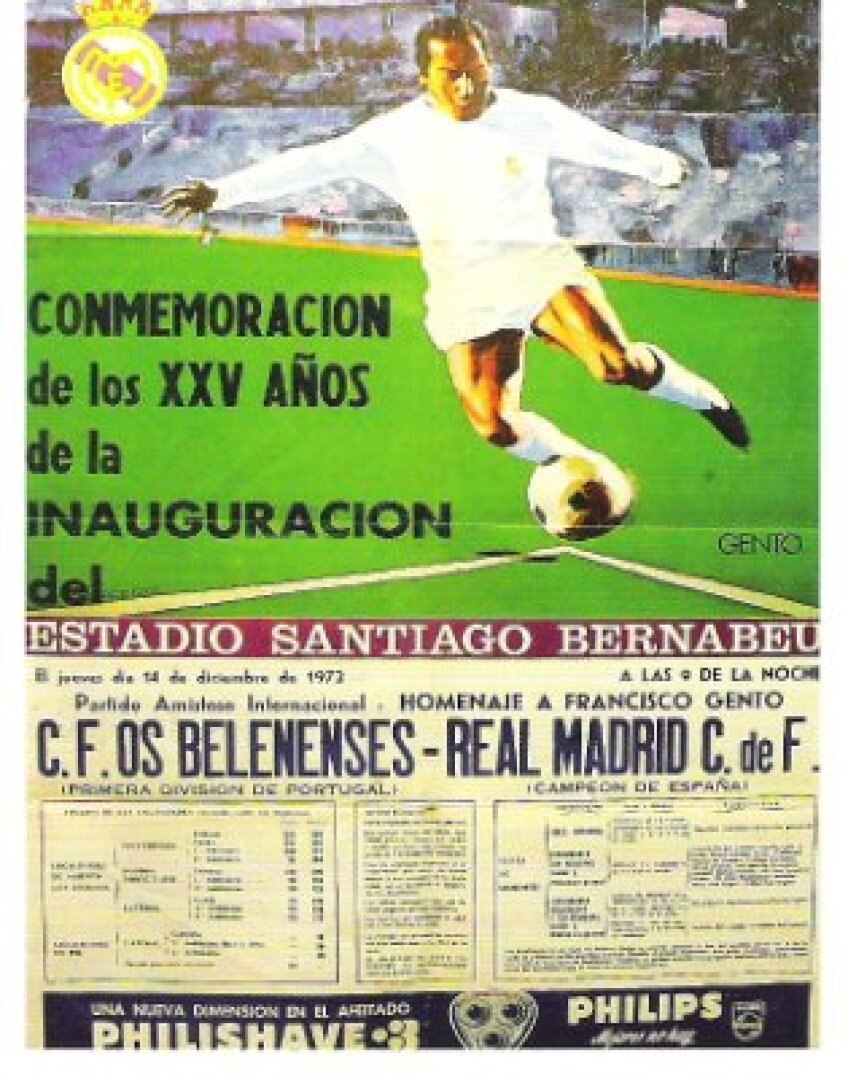Afisul meciului in care Dobin apare la...Real Madrid