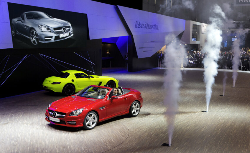 Noul Mercedes-Benz SLK a fost arătat ieri în premieră la Geneva