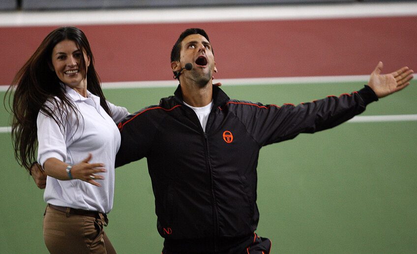 Djokovici și-a etalat talentul la dans. foto: reuters