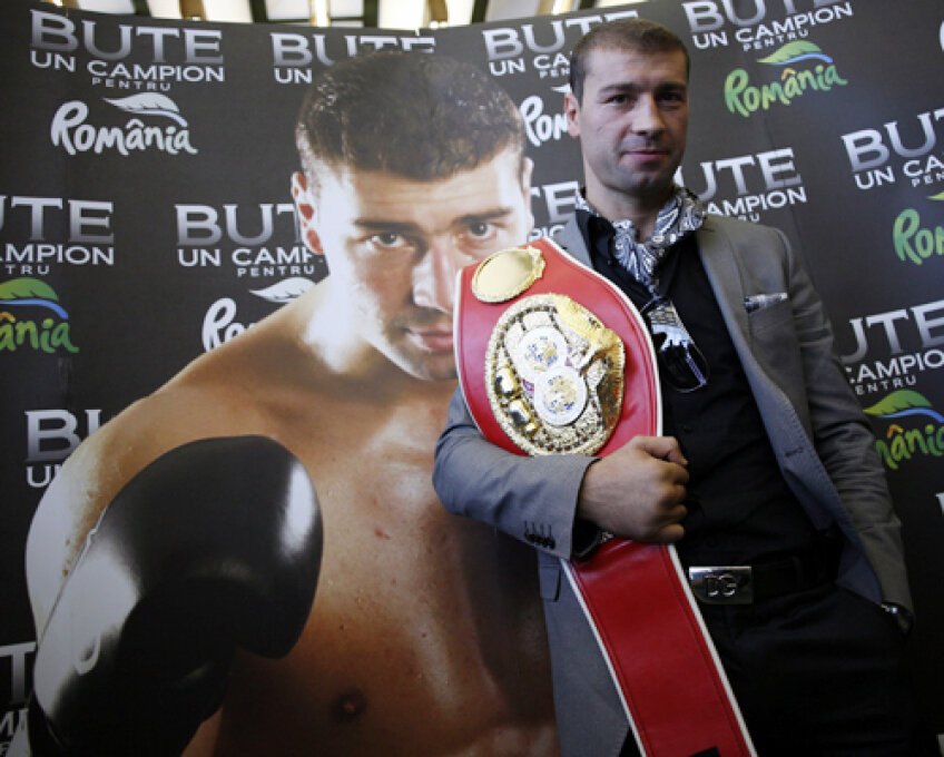 Lucian Bute, dublă imagine, din ring şi din afara lui Foto: Raed Krishan