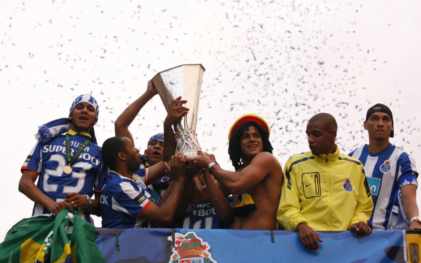 Suporterii lui FC Porto au sărbătorit cum se cuvine după ce echipa lui Săpunaru a cîștigat trofeul Europa League