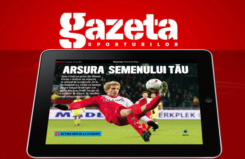 Pe 25 mai s-a lansat aplicaţia de iPad a Gazetei Sporturilor