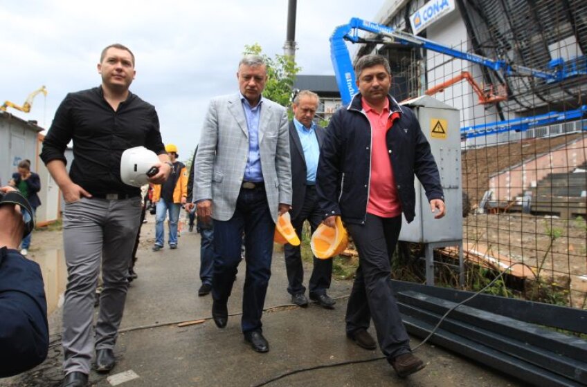 Mircea Sandu, în vizită la Cluj Arena