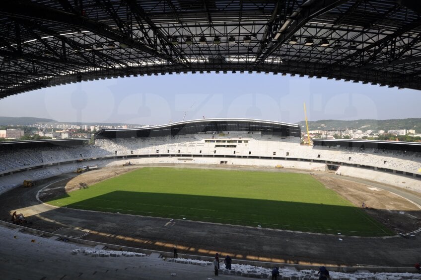 Lucările la Cluj Arena sînt pe ultima sută de metri