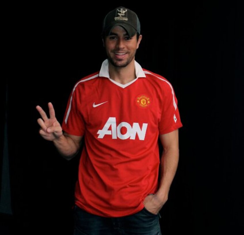 Enrique Iglesias este fan Manchester United