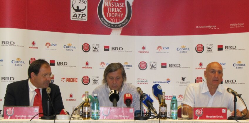 Ilie Năstase a participat la conferinţa de presă unde s-au anunţat jucătorii care vor veni la Bucureşti