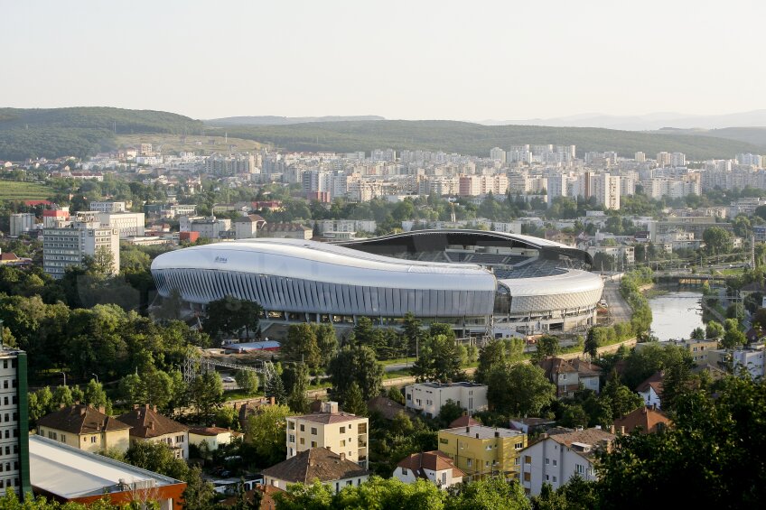 Inaugurarea stadionului Cluj Arena este programată pe 8 octombrie, cînd va concerta celebra trupă Scorpions FOTO: Raed Krishan