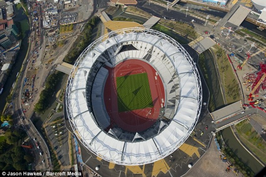 Stadionul Olimpic din Londra este gata  foto: dailymail.co.uk