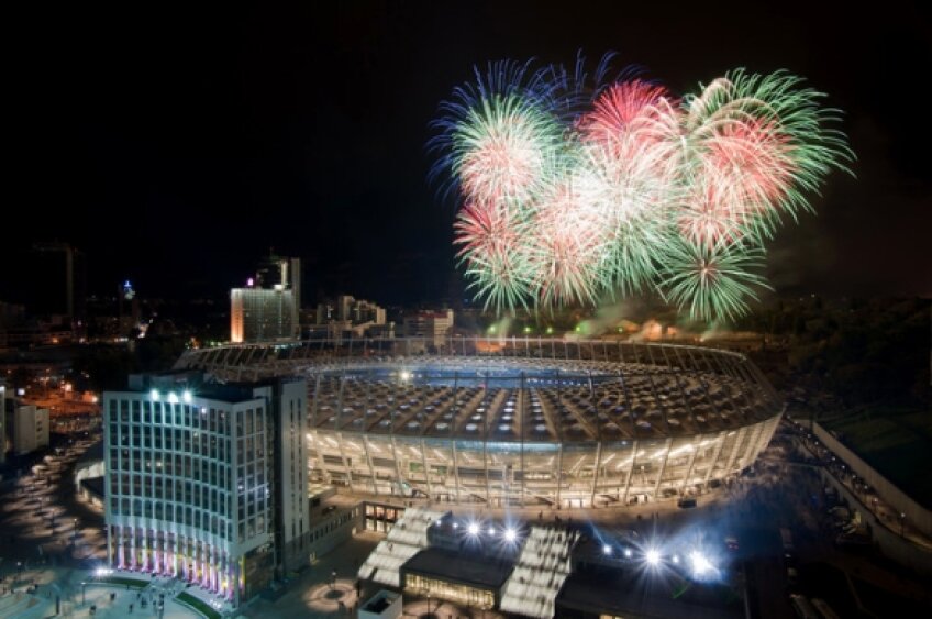 Spectacol la deschiderea arenei din Kiev