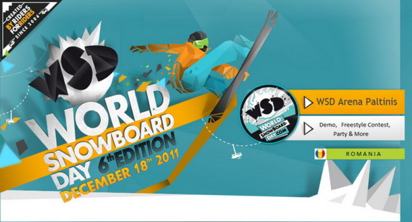 Ziua Mondială a Snowboarding-ului va fi sărbătorită şi în România, pe 18 decembrie la Arena Platoş de lângă Păltiniş