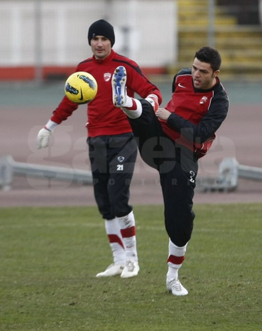 Florin Bratu la antrenamentul lui Dinamo