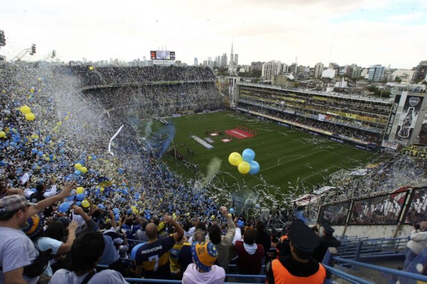 La Bombonera, stadionul lui Boca Juniors, echipă pentru care El Pibe d'Oro a jucat 71 de meciuri între 1981 - 1982 şi 1995 - 1997. FOTO Reuters