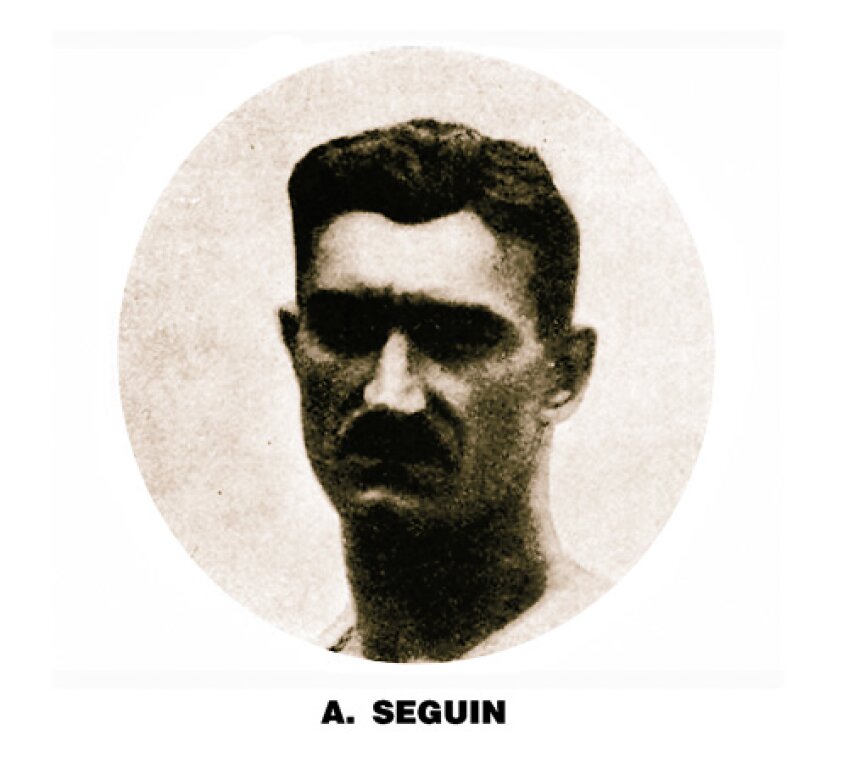 Portret al francezului Albert Seguin, unul dintre gimnaştii care a primit nota 10.00
