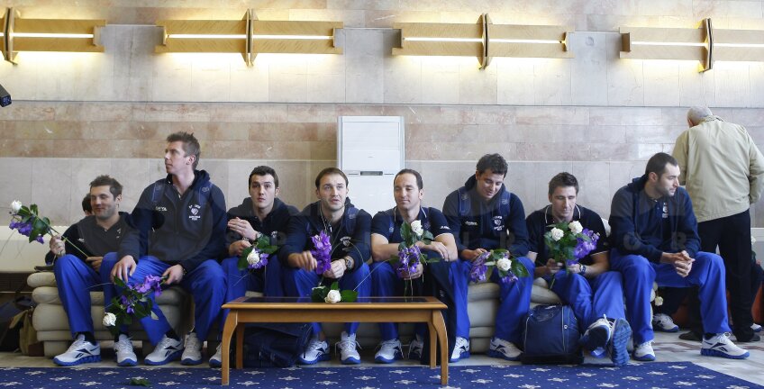 Naţionala de polo a României s-a întors în ţară foto: Alex Nicodim