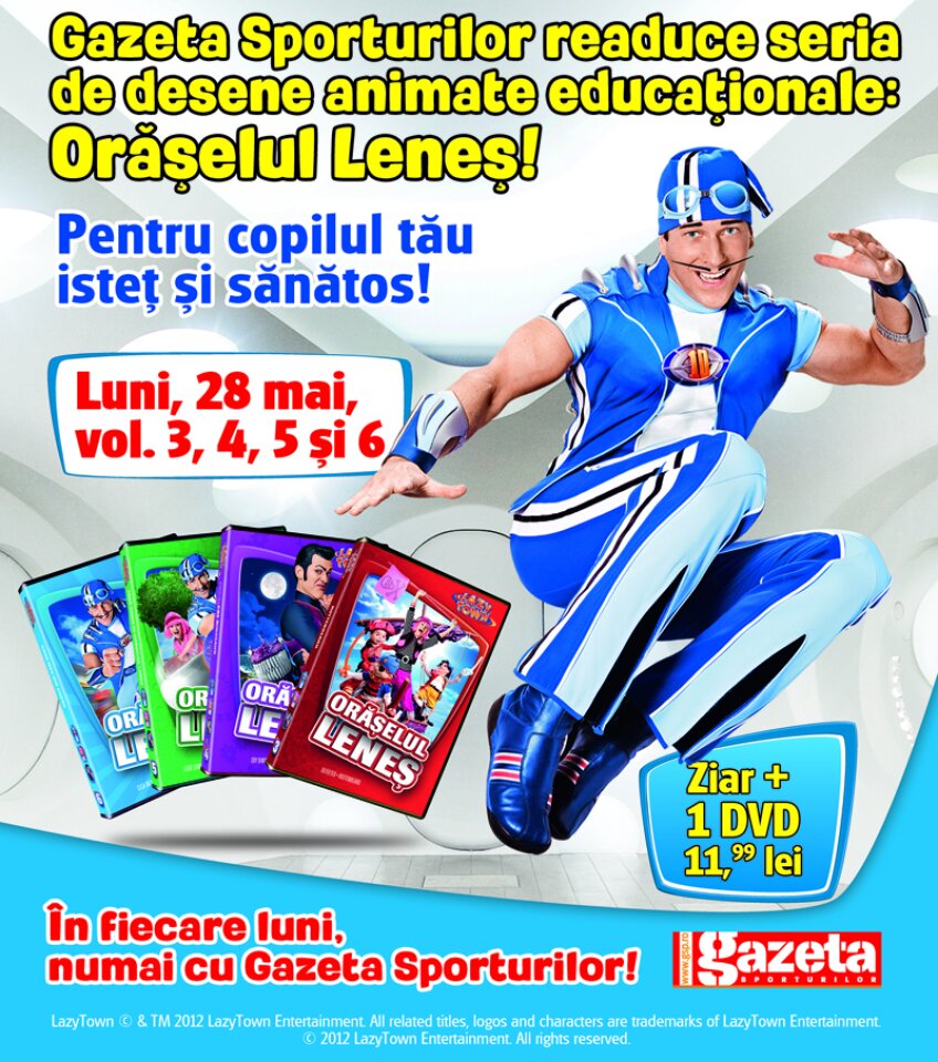 Inapoi In OrÄƒselul Lenes Gazeta Sporturilor Readuce Celebra Serie Lazy Town