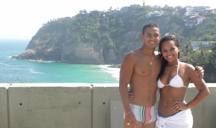 Renan, împreună cu soţia sa, Talita