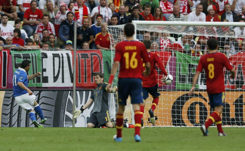 Di Natale (min 61) / Spania - Italia 0-1