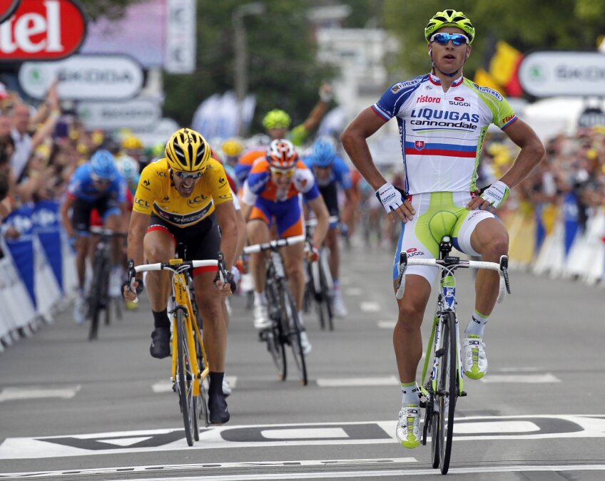 Peter Sagan şi Fabian Cancellara (foto: reuters)