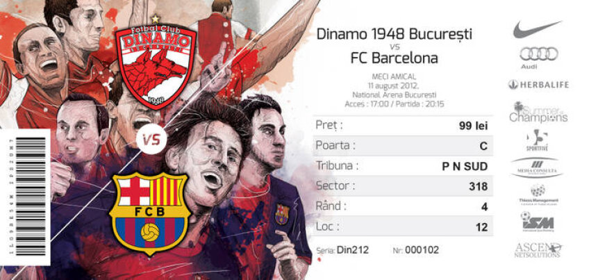 Biletele la Dinamo - Barcelona au început deja să se vîndă