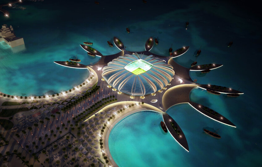 Doha Port Stadium, cel mai îndrăzneţ stadion al proiectului Qatar 2022. Va fi construit pe o peninsulă artificială ce va depăşi un miliard de euro