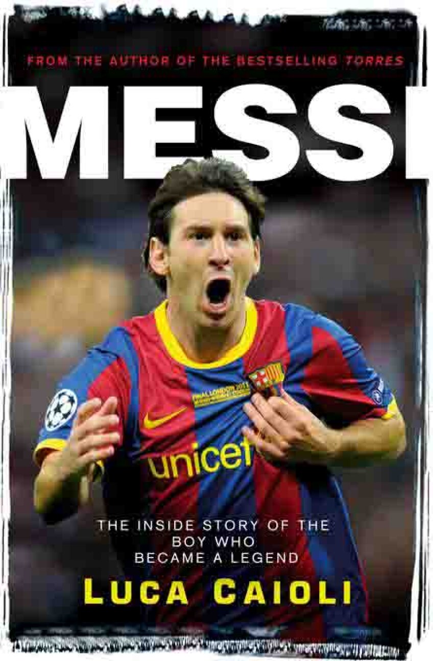 Coperta cărţii dedicate lui Messi.