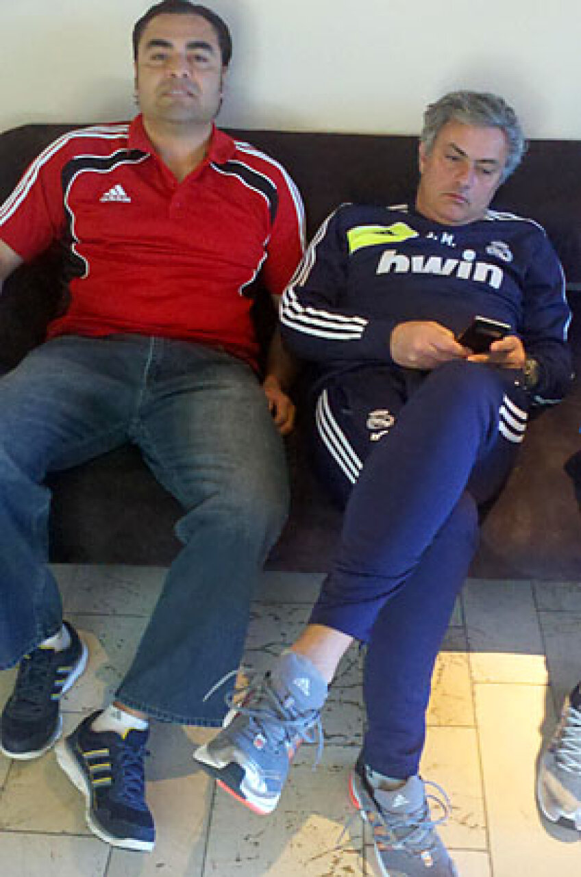 Abel Rodriguez și Jose Mourinho. Foto: Arhiva personală