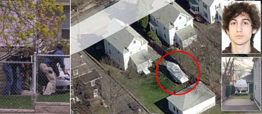 Aceasta este barca în care s-a ascuns suspectul #2