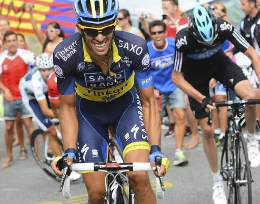 Alberto Contador vs Chris Froome, foto: reuters