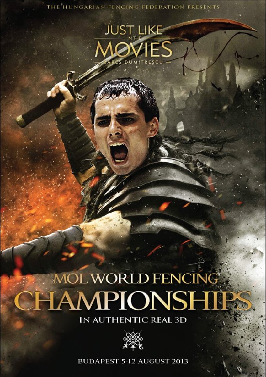 CONAN. Rareş Dumitrescu, campion mondial cu echipa în 2009, se potriveşte cu imaginea războinică