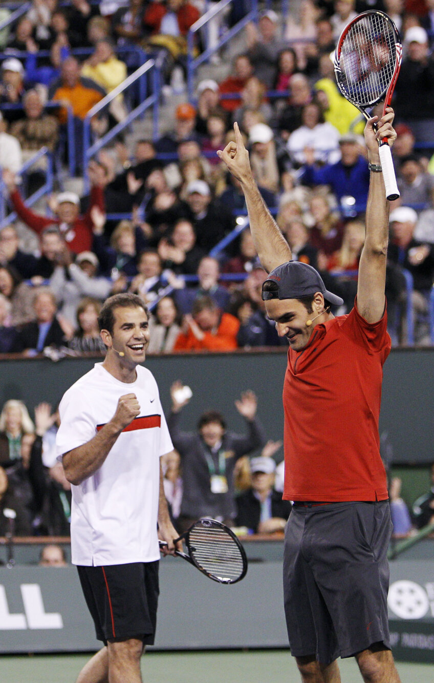 Pete Sampras și Roger Federer, foto: reuters