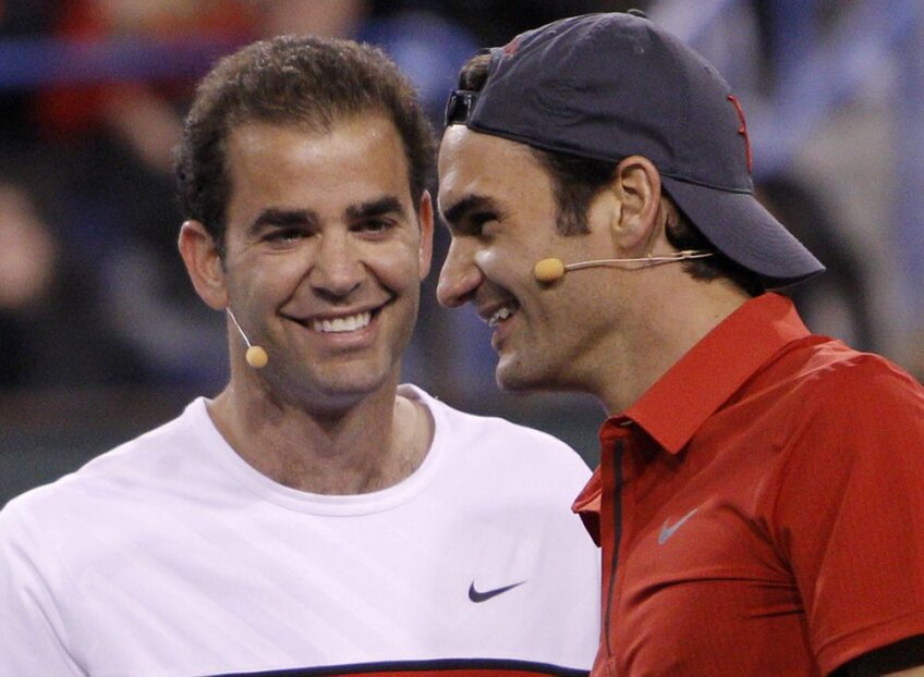 Pete Sampras şi Roger Federer au avut tot timpul o relaţie cordială // Foto: Reuters