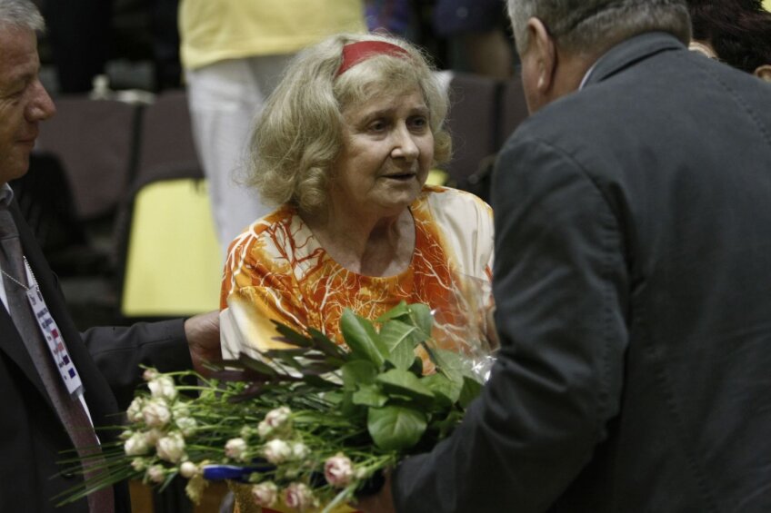 Victoriţa Dumitrescu a participat acum 5 ani, în luna mai, la manifestările prilejuite de împlinirea a 75 de ani de existenţă a FRH // Foto: Cristi Preda