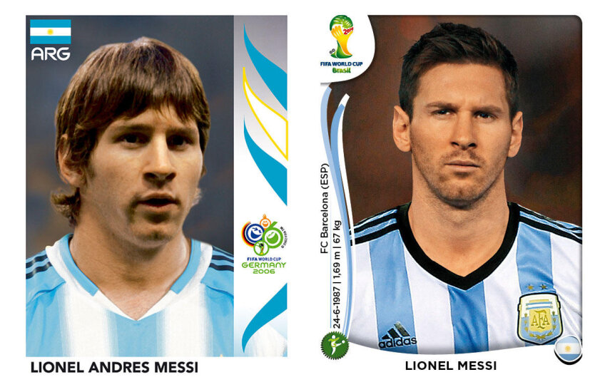 Leo Messi 18 ani / 26 de ani
