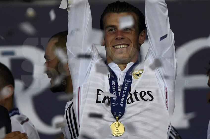 Bale şi Supercupa Europei. Primul din cele 6 trofee visate în acest sezon de Real // Foto: Reuters