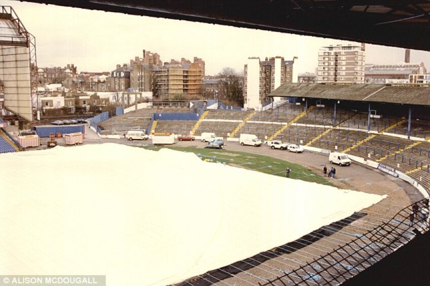 Stamford Bridge în 1994, foto: dailymail.co.uk