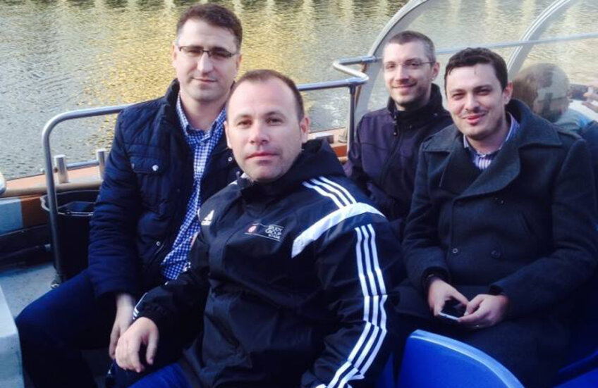 Delegaţia FRF a avut timp şi să se relaxeze în capitala Danemarcei, făcînd o plimbare cu barca pe canalele din Copenhaga