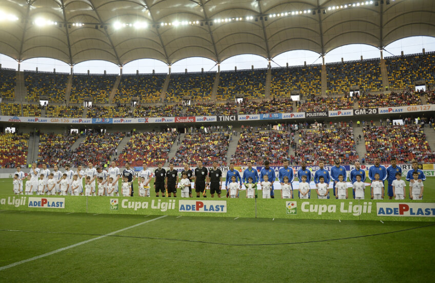 CUPA LIGII NIMĂNUI. O nouă competiţie, un stadion relativ nou şi luxos, două echipe cu nume, dar puţini spre foarte puţini spectatori au fost atraşi de această finală