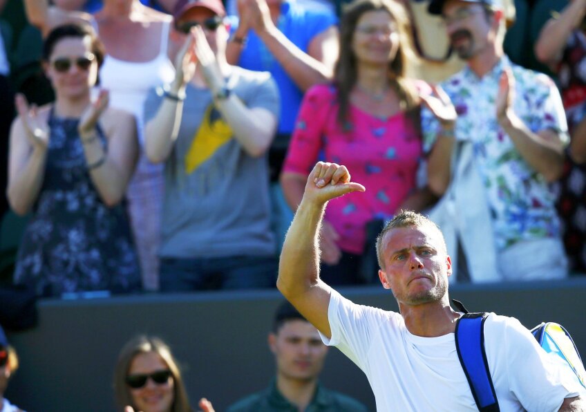 Goodbye, Lleyton Hewitt! Australianul în vîrstă de 34 de ani a fost eliminat în primul tur de la Wimbledon și a pus punct carierei. În 5 seturi. Ca de obicei (foto: reuters)