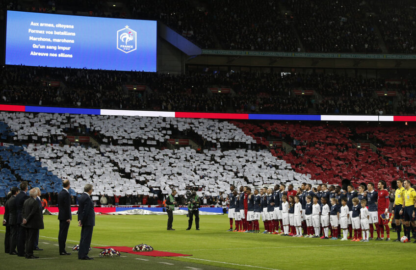 Versurile Marseillezei au emoționat templul fotbalului într-o noapte specială. Scorul, 2-0 pentru Anglia, nici nu mai conta // Foto: Reuters