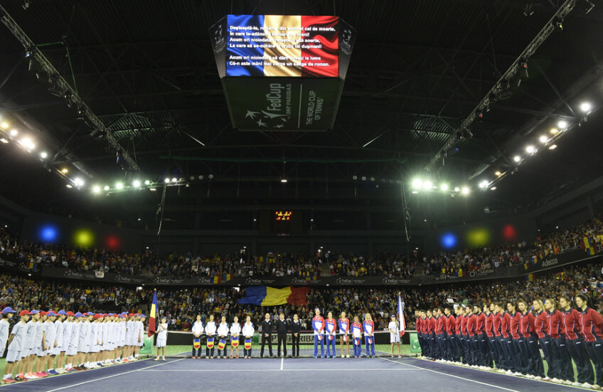 Sala Sporturilor din Cluj s-a umplut la capacitate maximă pentru meciul meciul cu Cehia // Foto: Raed Krishan