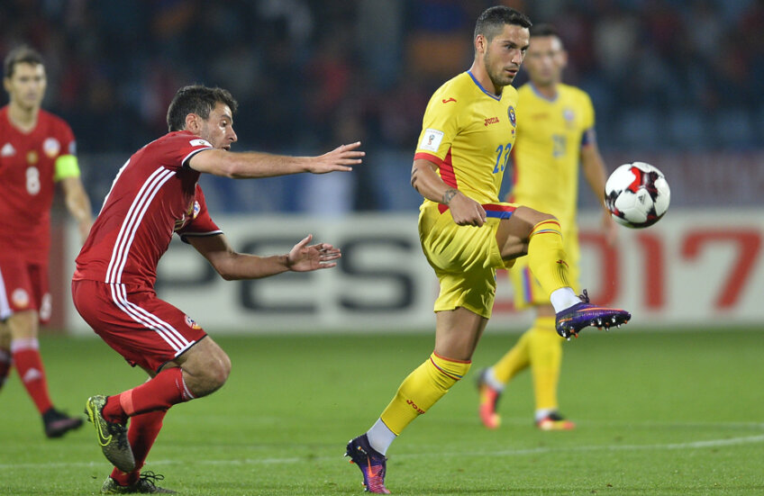 Nicuşor Stanciu a trecut peste deziluzia penalty-ului ratat cu Muntenegru şi a marcat aseară, în Armenia, pentru a 5-a oară la echipa naţională