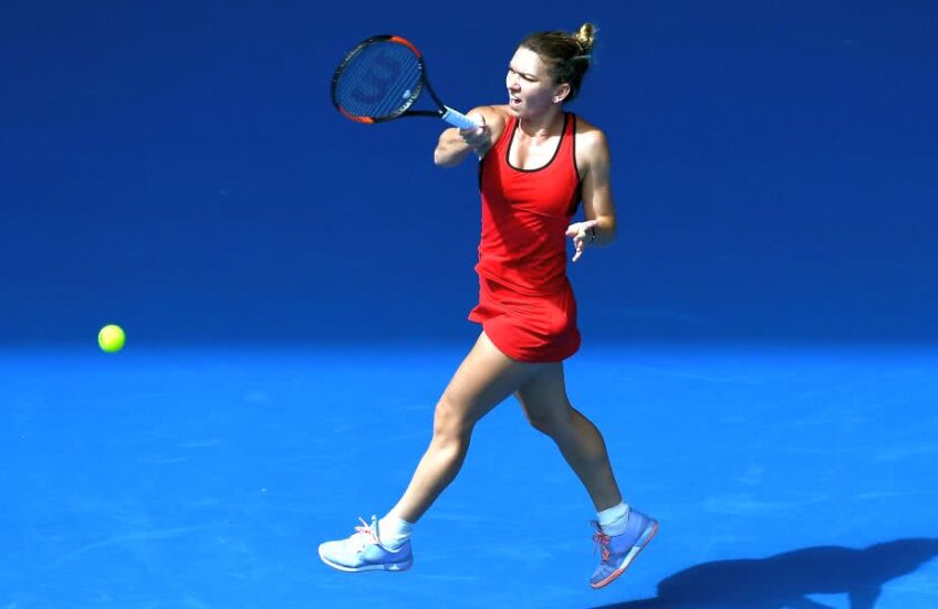 Simona Halep a dat totul în confruntarea-maraton cu Lauren davis de la Melbourne // FOTO: Guliver/ Getty Images