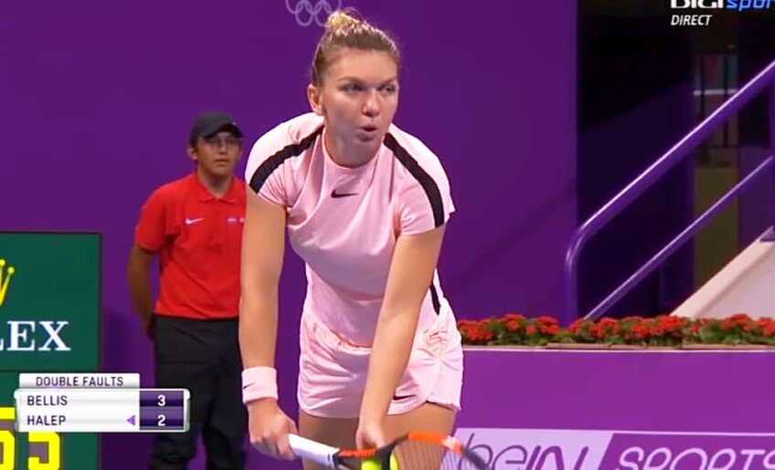 Simona Halep, captura Digisport TV