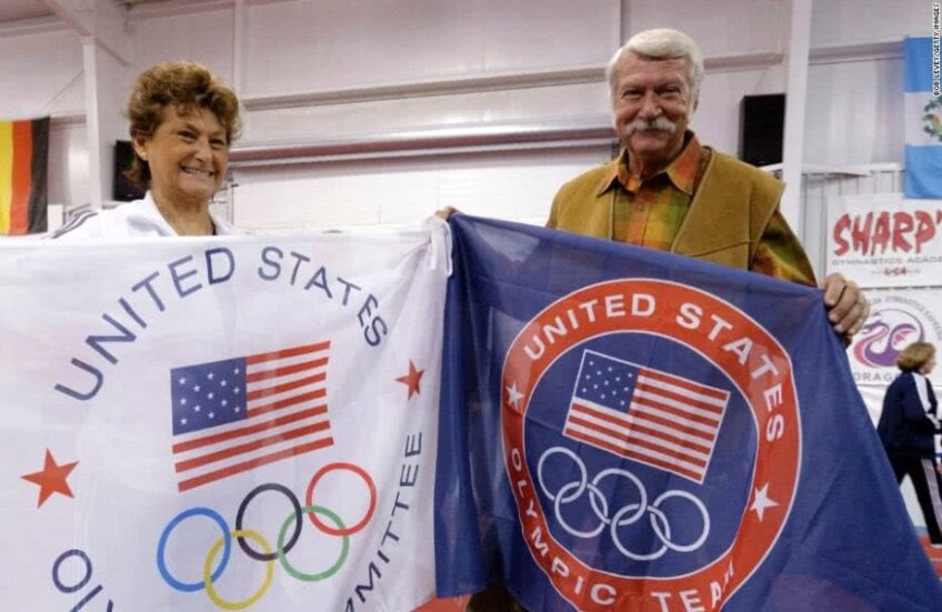 Martha și Bela Karolyi în vremea care totul era roz în gimnastica americană