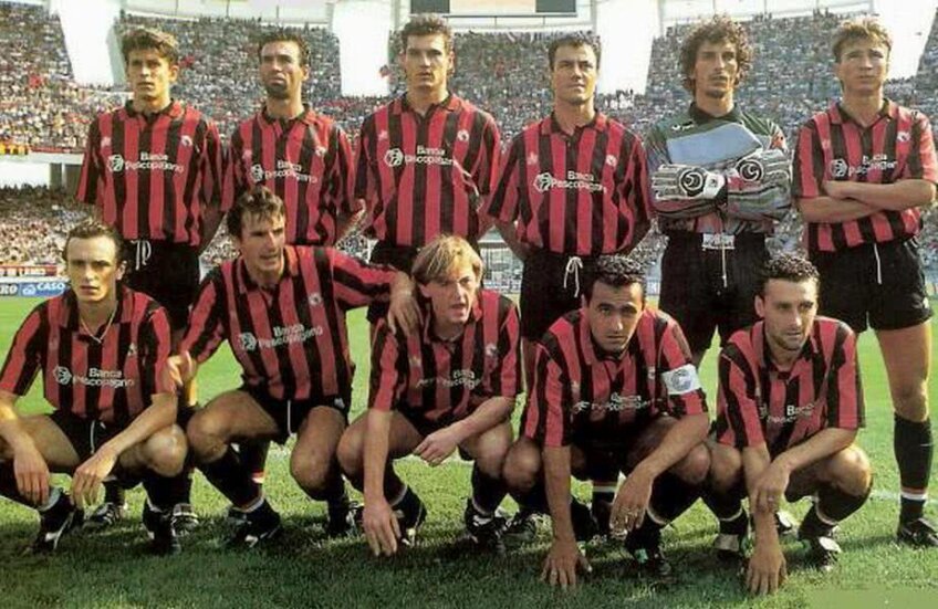 Una din echipele de aur ale Foggiei, cea din sezonul 1991/1992 // Foto: Wikipedia