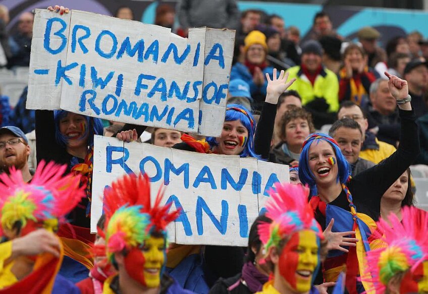 Fani ai României în Noua Zeelandă, la un meci de rugby, foto: Gettyimages